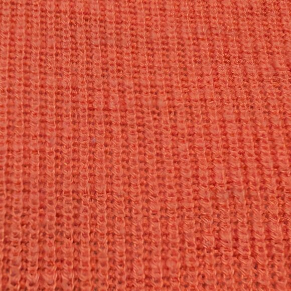 FP Beach Free People Womens Size S Orange Malibu Pullover Ribbed Surf Sweater - Picture 6 of 10